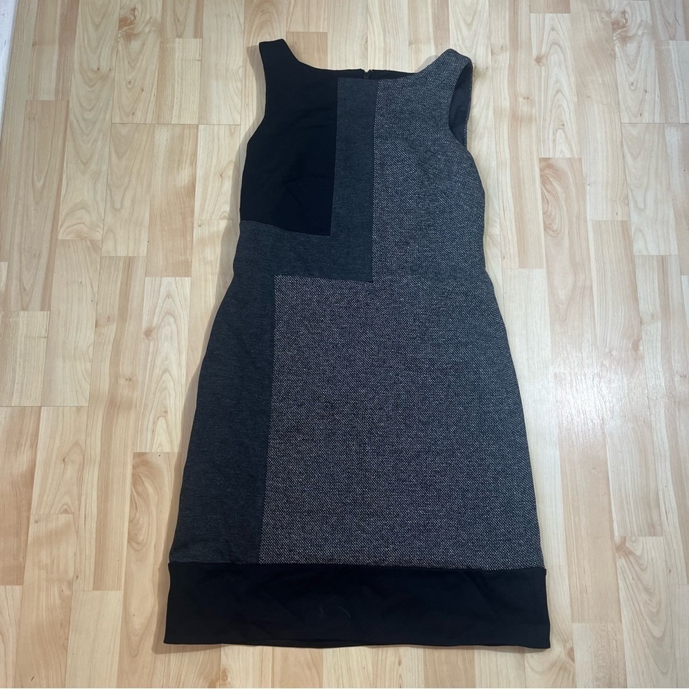 White House Black Market, Women's Tweed/Ponte Color Block Dress, 0 NEW WITH TAG